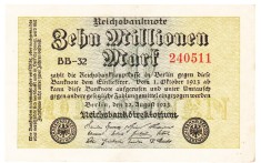 Germania 10 000 000 Mark Marci 1923 P-106 Seria 240511