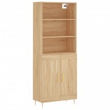 Cumpara ieftin Dulap inalt, stejar sonoma, 69,5x34x180 cm, lemn compozit