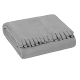 Cuvertură Fleece Decorativă, Gri, 170x130cm, Poliester, Oem