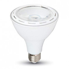 Bec LED E27 12W PAR30 6000k alb rece