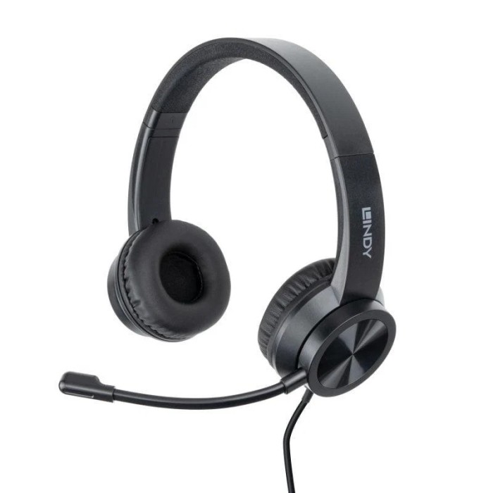 Casti Lindy Office, interfata USB-C, impendanta 32 Ohm, nivel sunet