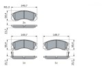 BOSCH 0 986 424 523 set placute frana,frana disc