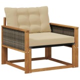 vidaXL Set de canapele de exterior Lemn solid de Acacia și Textilene 3438885