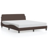 Cumpara ieftin Cadru de pat, Dover, maro, 160x200 cm, piele ecologica