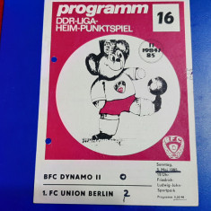 program Dynamo Berlin - Union Berlin