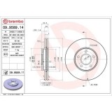 Set disc frana Ford Tourneo Connect 06.02-12.13, Transit Connect (P65 P70 P80) 06.02-, Fata, 278X24mm, ventilat, BREMBO
