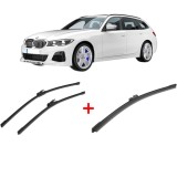 Cumpara ieftin Set 3 stergatoare BMW Seria 3 Touring (G21, G81) 2019 - 2024, pentru parbriz si luneta, Bosch Aerotwin