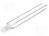 Dioda LED, 3mm, ro&amp;#351;u/albastru, {{Luminozitate}}, 20mA, 1,8...2,6/2,9...3,6V, OPTOSUPPLY - OSRBMC3132A