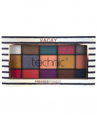 Paleta Profesionala de Farduri Technic 15 Pressed Pigment Palette, Vacay, 15 Culori, 22.5 g foto