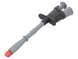 Clips de măsurare crocodil 20A neagră - Placare nichelată 1kV: Clips de măsurare crocodil 20A neagră
