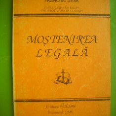 HOPCT MOSTENIREA LEGALA -FRANCISK DEAK 1996 / 147 PAG