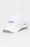 Cumpara ieftin New Era șapcă de baseball din bumbac culoarea alb, cu imprimeu