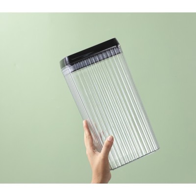 Container Borcan pentru Alimente, Flippy, din Plastic, 3.3l, Transparent, Model Abstract foto