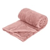 Cumpara ieftin Patura Catifelata Powder Pink PopCorn 220x150cm