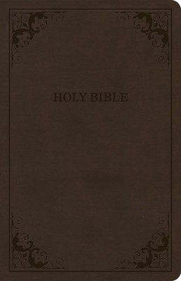 CSB Thinline Bible, Brown Leathertouch, Value Edition foto