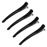Set Clame Păr, Salon Accessories, Profesionale, Negre, 11 cm, 4 Bucăți, Oem