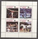 Bequia St. Vincent Grenadines 1988 Sport, Olympics, perf. sheetlet, MNH S.069, Nestampilat