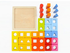 Joc de potrivire - Primele mele forme geometrice PlayLearn Toys foto