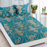 Cumpara ieftin Cearsaf de pat Cocolino cu elastic si 2 fete de perna Lauren 180x200cm