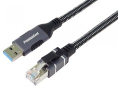 Cablu de retea USB 3.2-A la RJ45 LAN Cat.6 FTP T-T 3m, kunet3