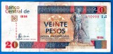 (1) BANCNOTA CUBA - 20 PESOS CONVERTIBLES 2006 - VALOARE NOMINALA MARE