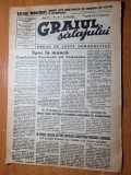 Graiul salajului 16 iulie 1949-art.zalau ,jibou,carei,coumuna cristotel,periceiu
