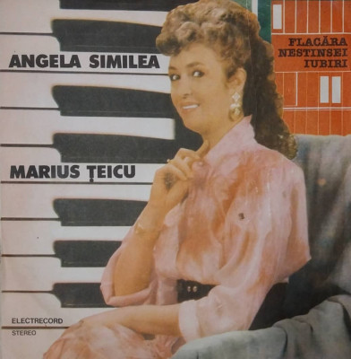 LP: ANGELA SIMILEA - FLACARA NESTINSEI IUBIRI, ELECTRECORD, ROMANIA 1989, VG+/EX foto