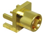 Conector MCX soclu mamă 50&Omega; aurit PTFE pentru PCB LINX TECHNOLOGIES CONMCX003.062