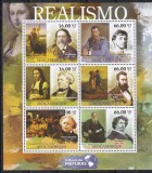 Mozambic 2011 - Picturi - Realism, Colita + Bloc, 4 POZE, MNH