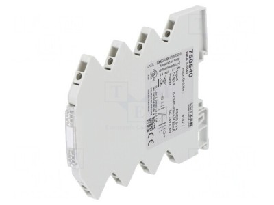 Adaptor de Semnale Analogice pentru Șină DIN IP20 0-1A AC/DC foto