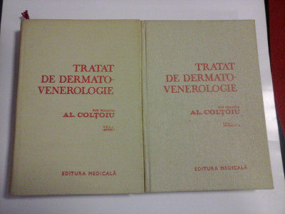 TRATAT DE DERMATO-VENEROLOGIE vol.I partea I si vol.I partea II-a - Al. COLTOIU - foto