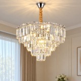 Candelabru din cristal ADAMA Magno, 10x E14, 60 cm, crom lucios