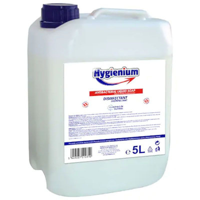 Sapun lichid dezinfectant Hygienium, cu extract de cotton si efect antibacterian, 5000 ml foto