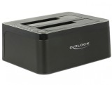 Dual Docking Station SATA HDD/SSD la USB 3.0, Functie de Clona, Delock 62661