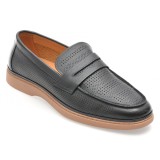 Mocasini GRYXX bleumarin, Y168, din piele naturala