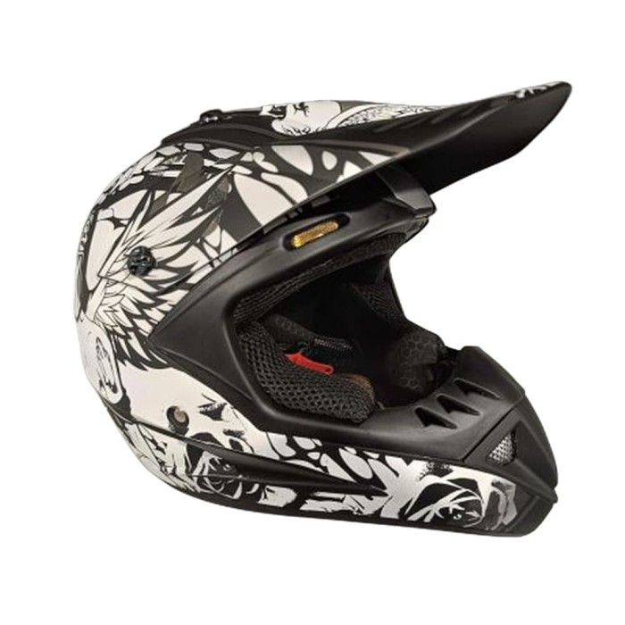 Casca cross/atv copii Rival Store alb/negru marime S