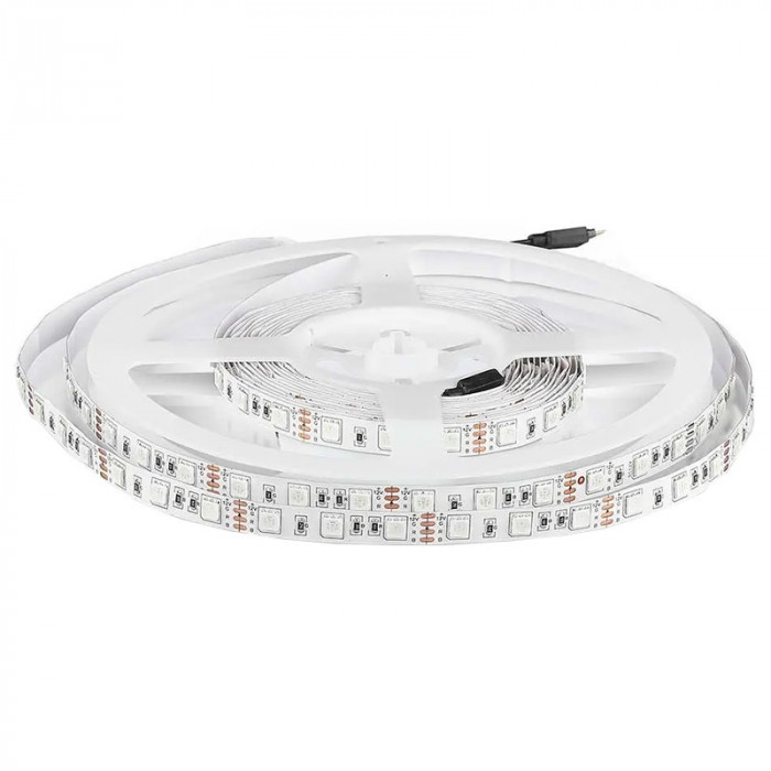 Banda LED SMD5050 60LED/m rosu 11W/m 900lm IP20 5m V-TAC SKU-212128