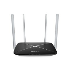 ROUTER MERCUSYS wireless 1200Mbps, 4 porturi 10/100Mbps, Dual Band AC1200 &quot;AC12&quot; (timbru verde 0.8 lei) 692884