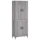 Cumpara ieftin Dulap inalt, gri sonoma, 69,5x34x180 cm, lemn compozit
