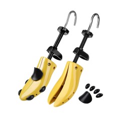 Set 2 Sanuri Reglabile, Minetgnon&reg;, Calapoade/Sanuri, Pentru Largit si Alungit Pantofi, ABS, 39-43EU, Galben