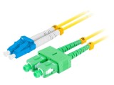 Patch cord fibră optică LANBERG LC/UPC - SC/APC 2m monomod