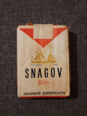 Pachet plin tigari SNAGOV anii 1980 foto