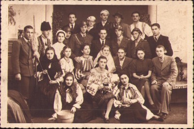 HST P700 Poză militari rom&amp;acirc;ni și străjeri 1939 liceu băieți Satu Mare foto