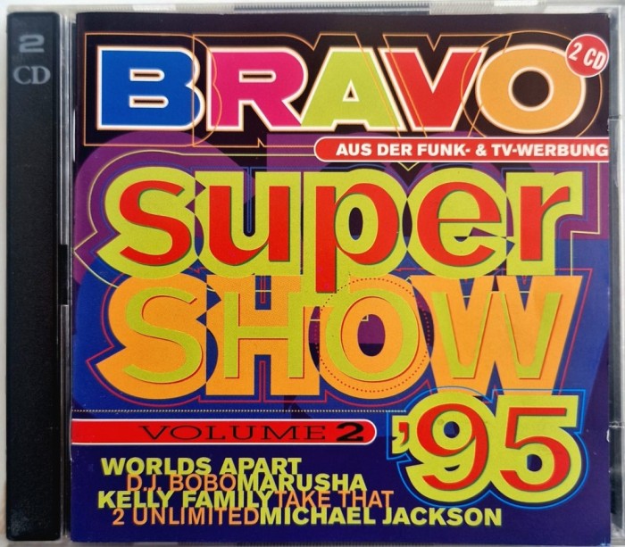 Various &lrm;&ndash; Bravo Super Show '95 Vol. 2 NM / NM dublu cd muzica anii 90 BMG Europa 1995