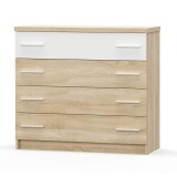 Cumpara ieftin Dulap cu Sertare Geneva Natural 103x40x92 cm