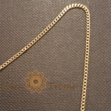 Lantisor unisex placat cu aur Dercos , model clasic cu zale fine, 50 cm