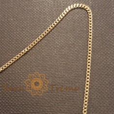 Lantisor unisex placat cu aur , model clasic cu zale fine, 50 cm