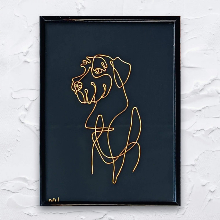 Tablou Airedale Terrier, 18&times;24 cm