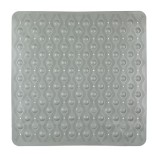 Covoras baie antiderapant, Kopenpal, Gri, PVC, 55x55 cm