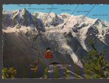 CPIB 25284 CARTE POSTALA - CHAMONIX MONT BLANC, TELECABINA, NECIRCULATA